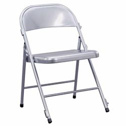ZOWN Chaise Pliante Métallique Boston-K Shark Grey - Résistante et Polyvalente pour Événements - gris métal SC-35K-SG_0