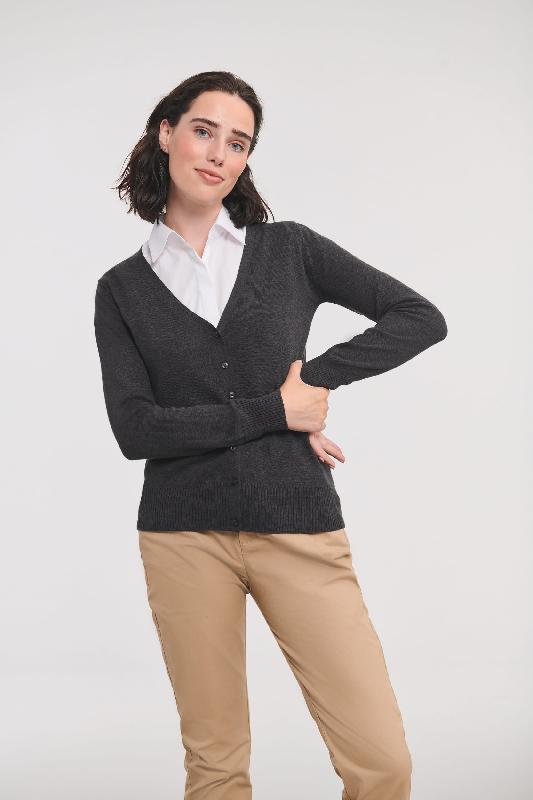 Cardigan femme - Réf: RU715F - Col V classique - CottonBlend facile d'entretien - 275 g/m² - Tailles XS à XXL_0