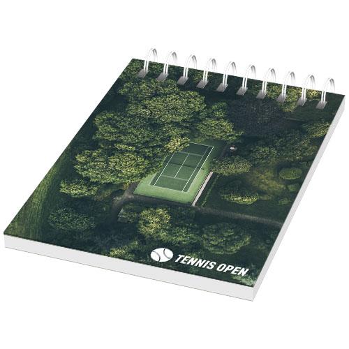 Carnet Desk-Mate® A7 à spirales - couverture cartonnée brillante - 50 feuilles vierges_0