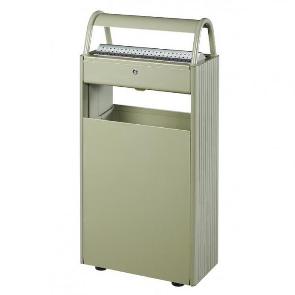 Cendrier poubelle extérieur 60L avec cendrier 12L - Marque Rolléco - Plusieurs coloris disponibles_0