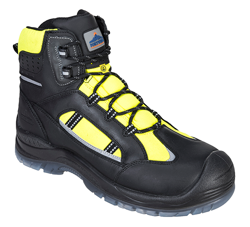 Chaussures de sécurité montantes Portwest Compositelite Retroglo Hi-Vis S3 WR ESD Jaune FC59 - Taille 41_0