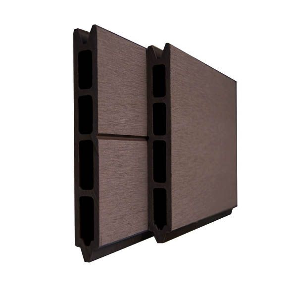 Lame en bois composite pour clôture - bois liquide - couleur chocolat - dimensions 21mm x 160mm x 1783mm_0