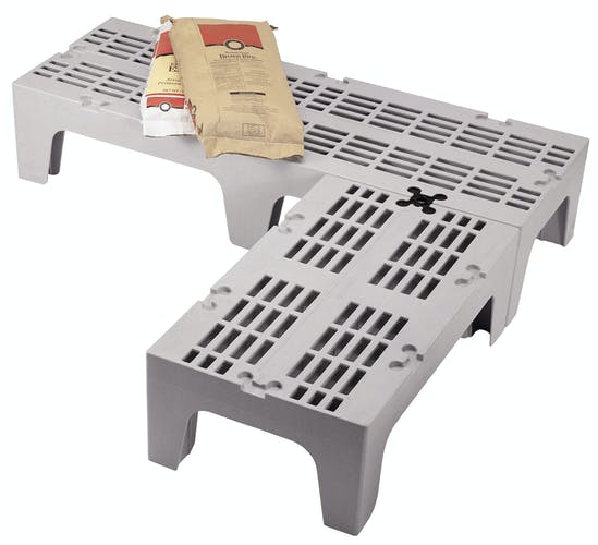 DRS30 - Palette de stockage en plastique - Solid Top - L76 x H30 x D53,5 cm - 680 kg - Hygiénique et indéformable_0