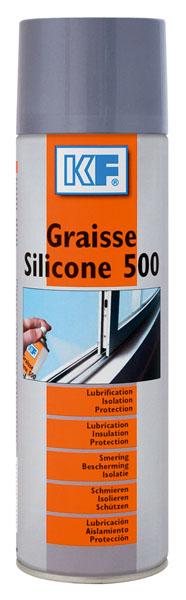 Graisse silicone 500 aérosol de 650ml brut / 400ml net  - KF - 6088 - 550890_0