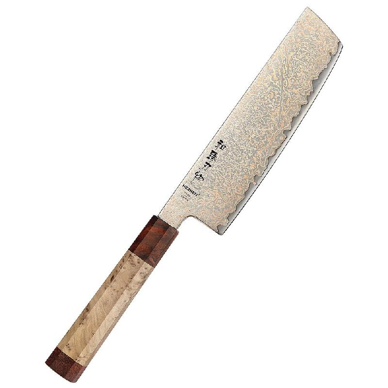 Hezhen - Nakiri Damas cuivre 18 cm - série X05C - fabriqué en acier damas cuivre 37 couches - multicolore X05C-XC_0