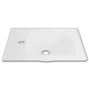 LAVE-MAINS EN VERRE BLANC - 40 CM_0