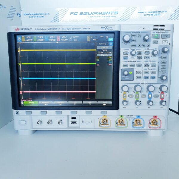 Oscilloscope numérique MSOX6004A-02G - Keysight Technologies (Agilent / HP) - 2.5 GHz - 4 A.CH - 16 D.CH - signaux mixtes_0