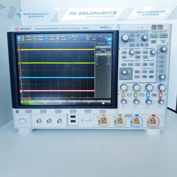 Msox6004a-02g - oscilloscope a signaux mixtes - keysight technologies (agilent / hp) - 2.5 ghz - 4 a.Ch - 16 d.Ch - oscilloscopes numériques_0