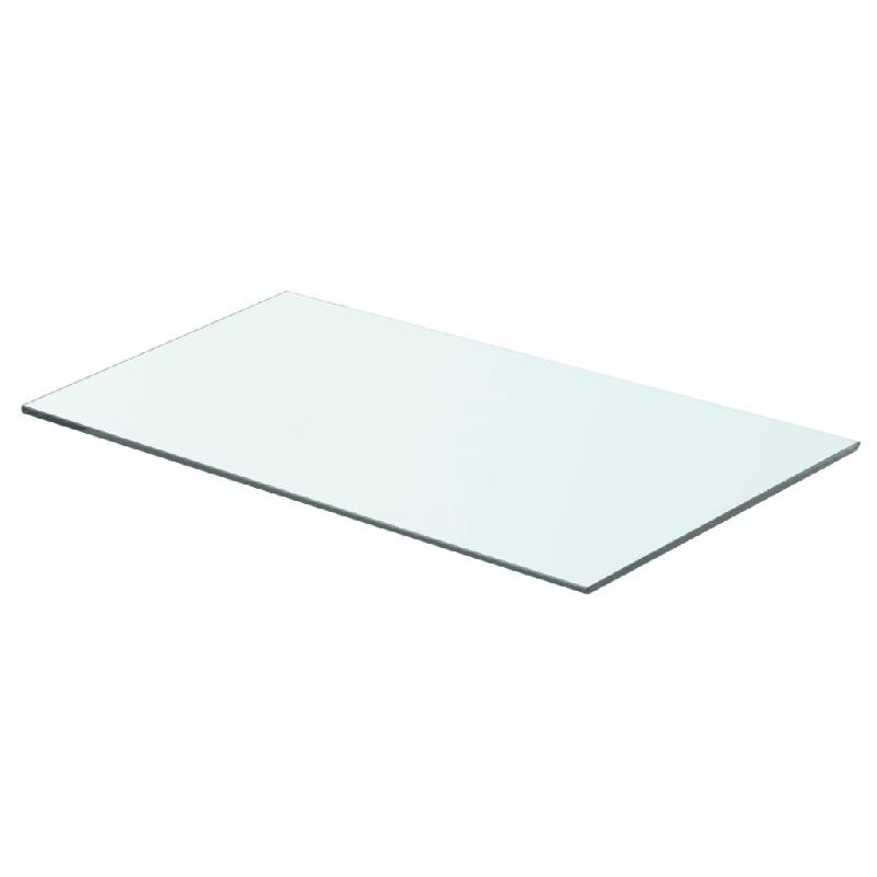 Panneau pour étagère en verre trempé transparent - 60 x 30 cm - capacité 15 kg_0