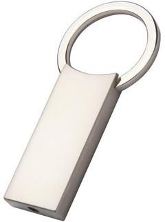 Porte-clés rectangulaire en métal - livré sous boîte carton noire_0