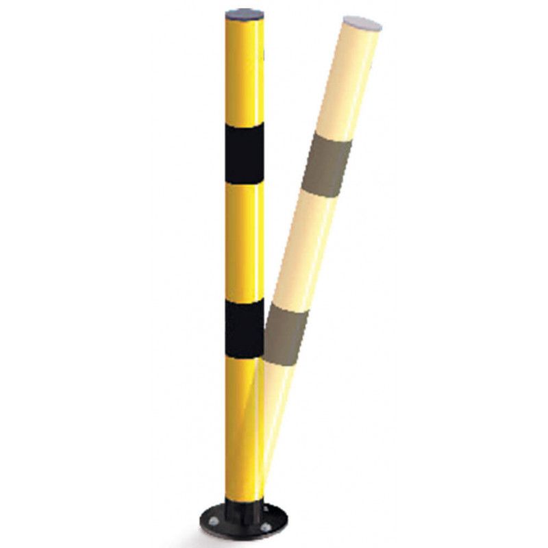 Poteau de signalisation - Sigma Signalisation - acier 3 mm, diamètre 76 mm avec platine amortissante_0