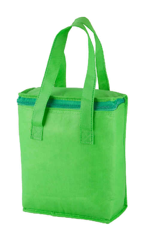 Sac isotherme en intissé - isolation aluminium - pour 6 canettes ou 3 bouteilles - couleur vert_0