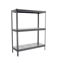 SimonRack Étagère Industrielle, 2000x1800x600 mm, 3 Niveaux, Métal, Étagère Charge Lourde, Gris/Galvanisé - Simonforte - métal 8435104976296_0