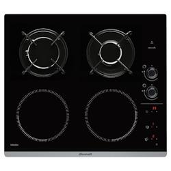 Table De Cuisson Mixte Induction Et Gaz 4 Feux  9 Positions Usage Non Intensif Brandt - noir 3665476989173_0