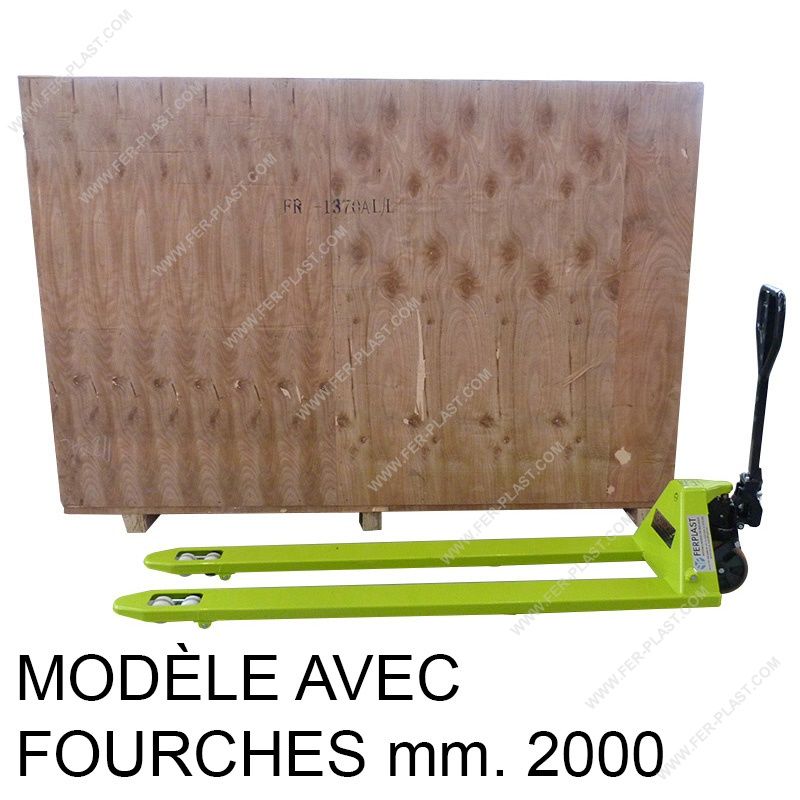 Transpalette manuel avec fourche - ferplast - 2000 à 3000 kg_0