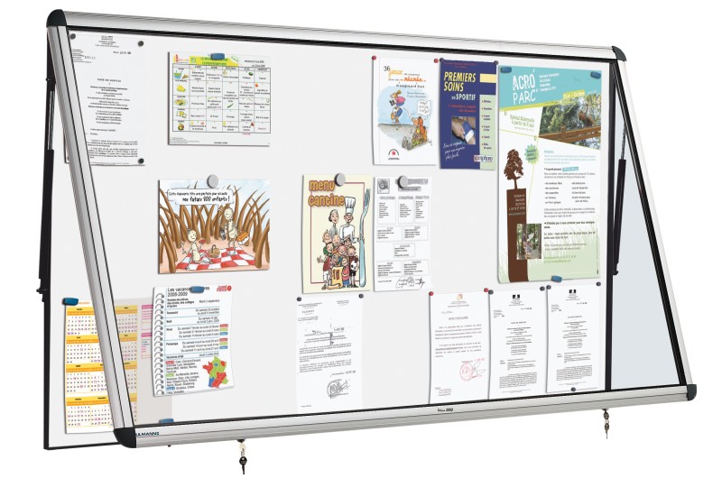 Vitrine d'affichage exterieure etanche grande capacité_0