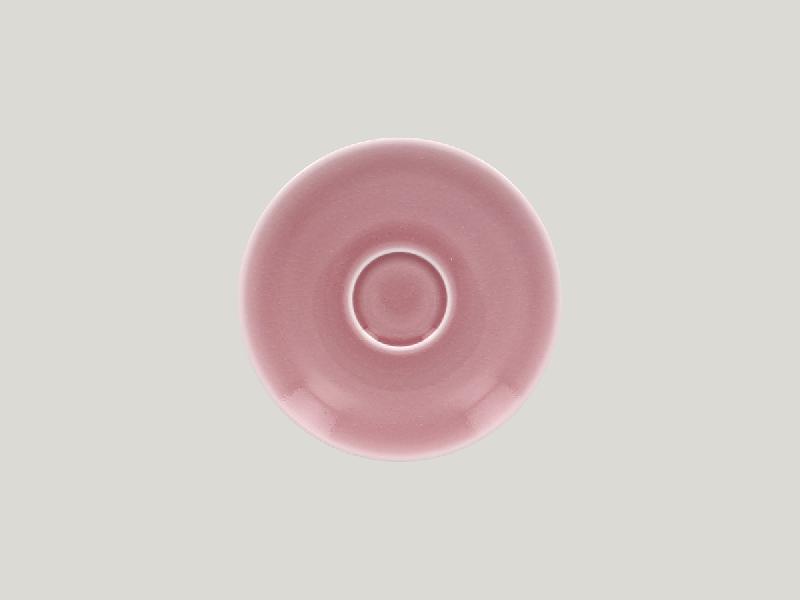 SOUS-TASSE À THÉ ROND ROSE PORCELAINE Ø 15 CM VINTAGE RAK