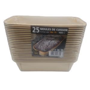25 MOULES CUISSON PAPIER 1033 ML