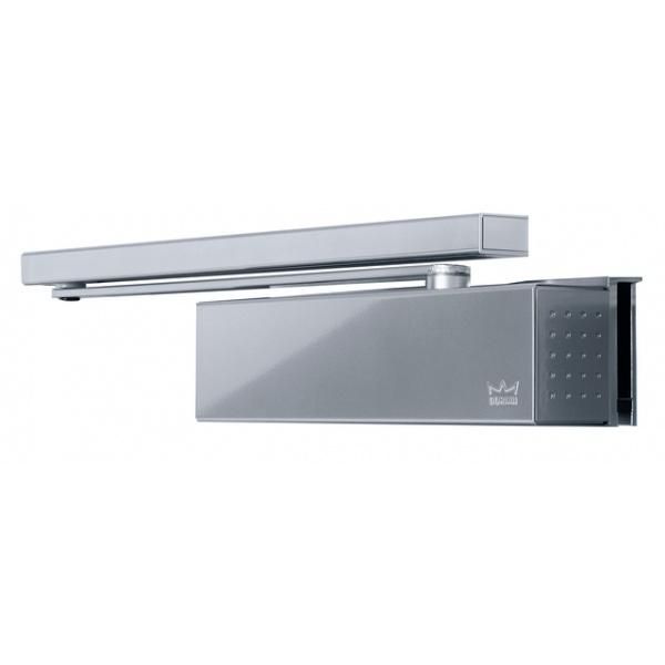 FERME-PORTE TS92 B SANS BRAS DORMA - ARGENT - FORCE 2 À 4 - CÔTÉ PAUMELLES - 42020101