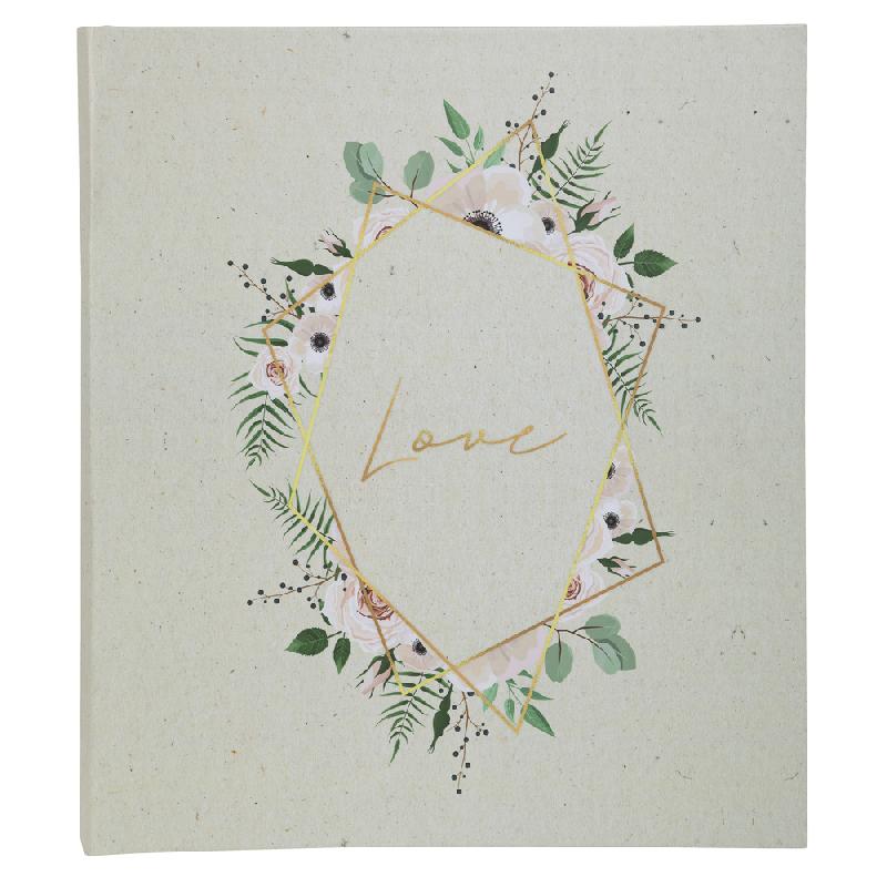 ALBUM PHOTOS LIVRE 60 PAGES BLANCHES - FORMAT 29X32CM - CHAMPÊTRE - VISUEL