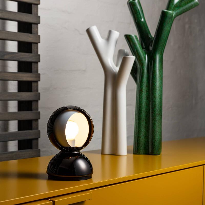 ARTEMIDE ECLISSE LAMPE À POSER, NOIRE BRILLANTE