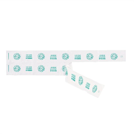 BANDE W.C. TOUCH OF CHARM 43X4.5 CM BLANC (VENDU PAR 1000)