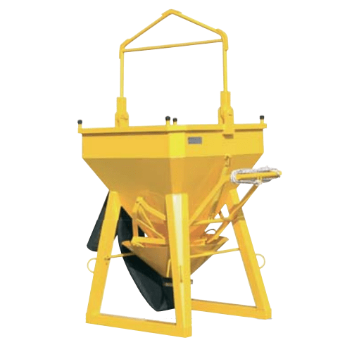 Benne à béton à tuyau 500 litres « BCE » complète - utilisation avec grues et chariots élévateurs_0