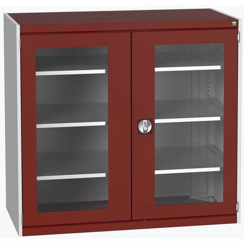 BOTT 1 ARMOIRE À PORTES TRANSPARENTES CUBIO 1300X650X1200MM - BOTT