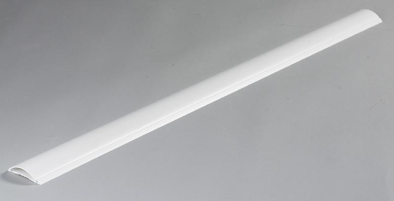 Cache-câble blanc pour moulure - PVC rigide auto-adhésif - H.100 x P.7 cm_0