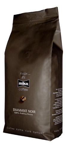 CAFÉ EN GRAINS MIKO DIAMANT NOIR 100 % ARABICA - PAQUET DE 1 KG