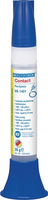 Colle cyanoacrylate VA 1401 - 30 g liquide incolore et clair - système Pen WEICON - collage universel métaux, plastiques et caoutchouc_0