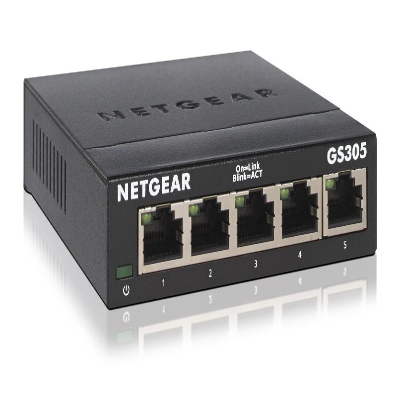 Commutateur NETGEAR 5 ports 10/100/1000 - noir GS305-300PES_0