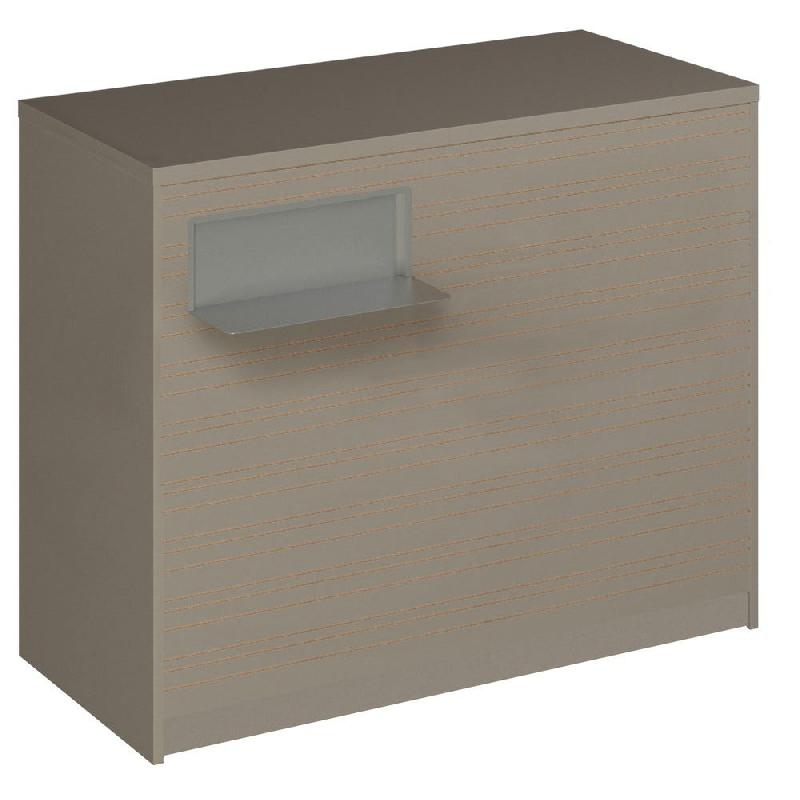 Comptoir Vertigo H T04nat. Spl.Gauche L120cm 2tabl.Couliss.4tab.Amovib-taupe_0