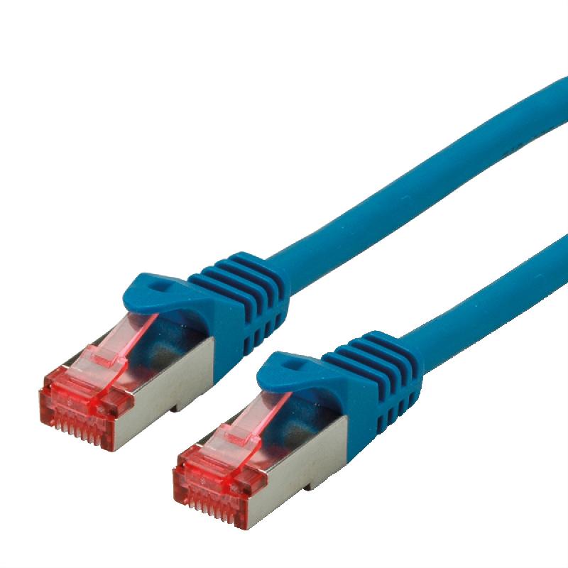 Cordon ROLINE S/FTP(PiMF) Cat.6, LSOH, Component Level, bleu, 0,3 m_0