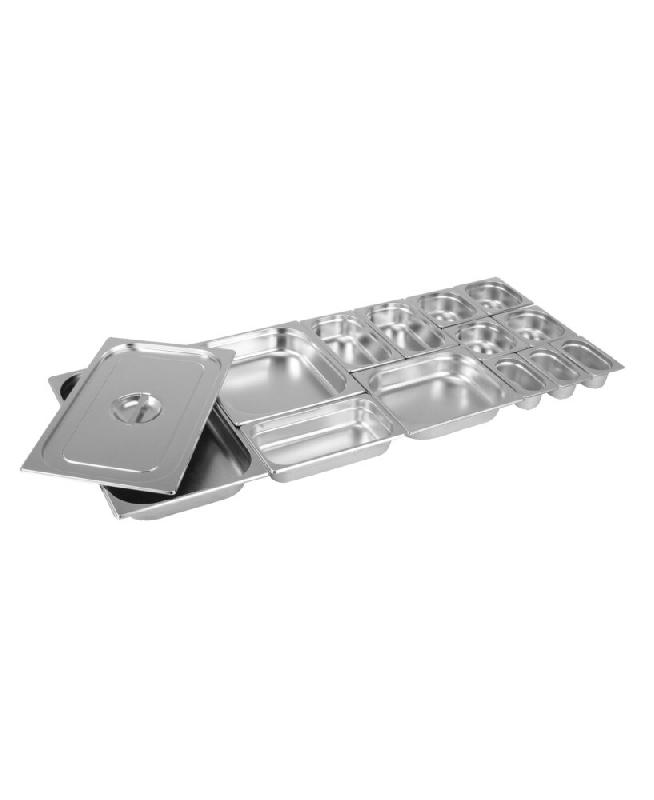 Cuistance - Bac gastronorme inox GN 1/1, profondeur 40 mm - réf. 11GN40 - inox 11GN40_0