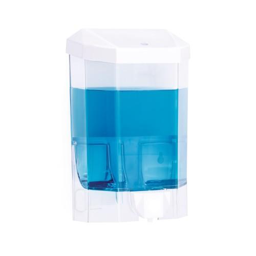 DISTRIBUTEUR DE SAVON - EN ABS BLANC - 1 LITRE BRICOZOR