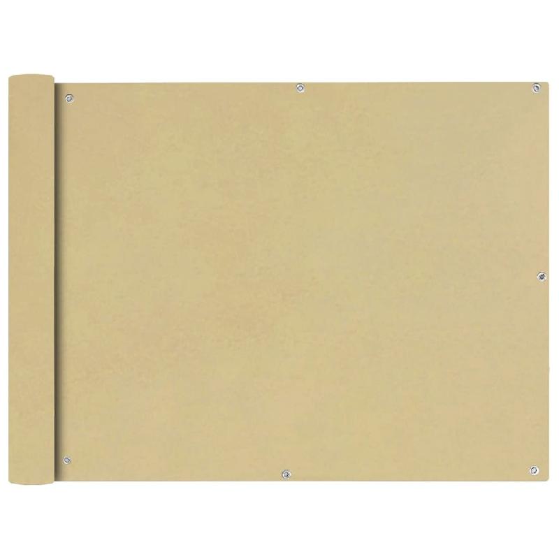 ÉCRAN DE BALCON BRISE PARE VUE PROTECTION CONFIDENTIALITÉ EN TISSU OXFORD 90 X 400 CM BEIGE 02_0010174_0