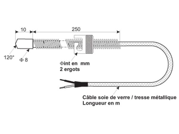Embout portée conique ø 8 mm + baionnette tcutp12_0