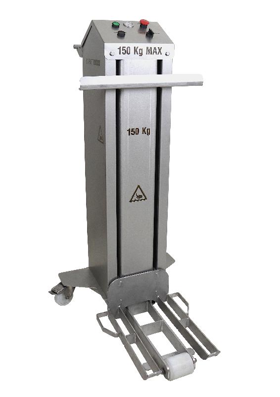 Empileur désempileur pneumatique - Bobet Matériel - Capacité 150 kg - Acier inoxydable 304L_0