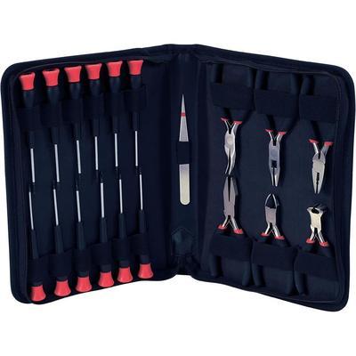 SET D'OUTILS 19 PIÈCES BASETECH 814583 POUR ÉLECTRICIEN EN SACOCHE
