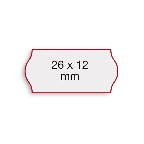 Etiquettes adhesives contact 26 x 12 mm fluo orange colle permanente_0