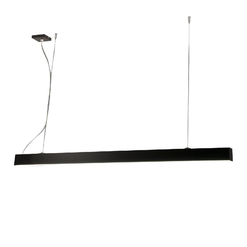 Fabas Luce Suspension Next En Métal Noir Et Polycarbonate, Led 45 W, 5 460 Lm, 3 000 K, Hauteur Réglable Jusqu'À 2 000 Mm, Ip20 Classe 1 - noir 801_0