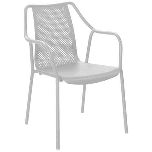 FAUTEUIL BARI ALU - BLANC - PROLOISIRS