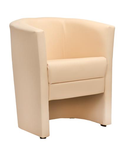 Fauteuil cocktail 1 m - structure bois massif - rembourrage mousse indéformable - revêtement simili-cuir - M24 France_0