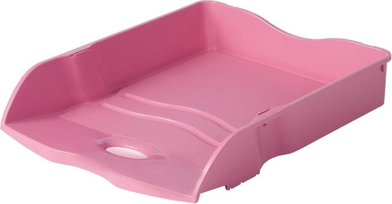 HAN Lot de 6 Corbeille à courrier Re-LOOP, A4+, en polypro, coloris rose - 4012473103573_0