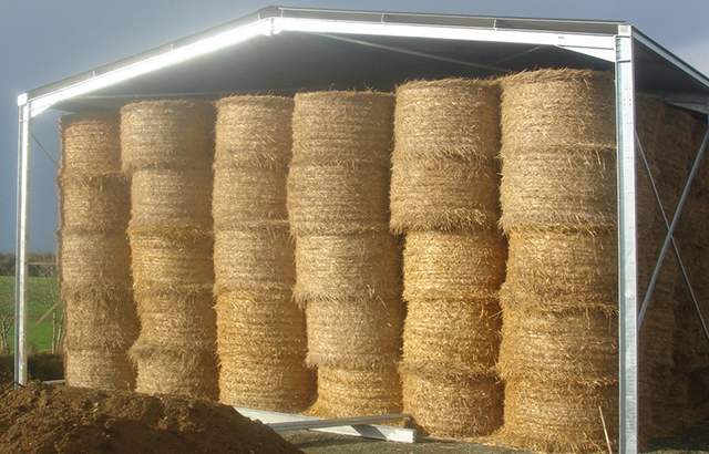 Hangar de stockage métallique en kit Galvafort® - Idéal pour matériel agricole ou fourrage - Simple à monter et robuste_0