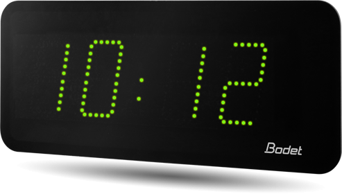 Horloge LED Style II 10, alimentation POE, NTP, LED verte - BODET_0