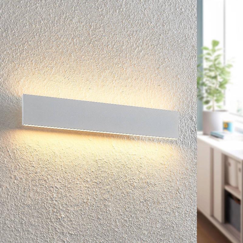 APPLIQUE MURALE LED LINDBY IGNAZIA, 47 CM, BLANC, MÉTAL, UP/DOWN