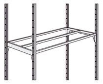 LOT 2 TABLETTES TUBULAIRES 125 X 40 CM