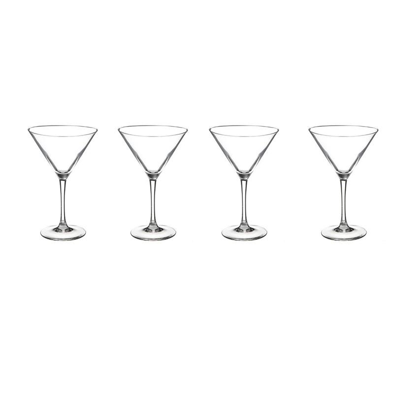 Lot de 4 verres à pied cocktail 30cl transparent - Paris Prix - Pratique & Design_0
